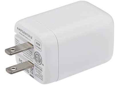 Cargador AmpSentrix 40W USB-C de Carga Rápida — iPhone, iPad y más