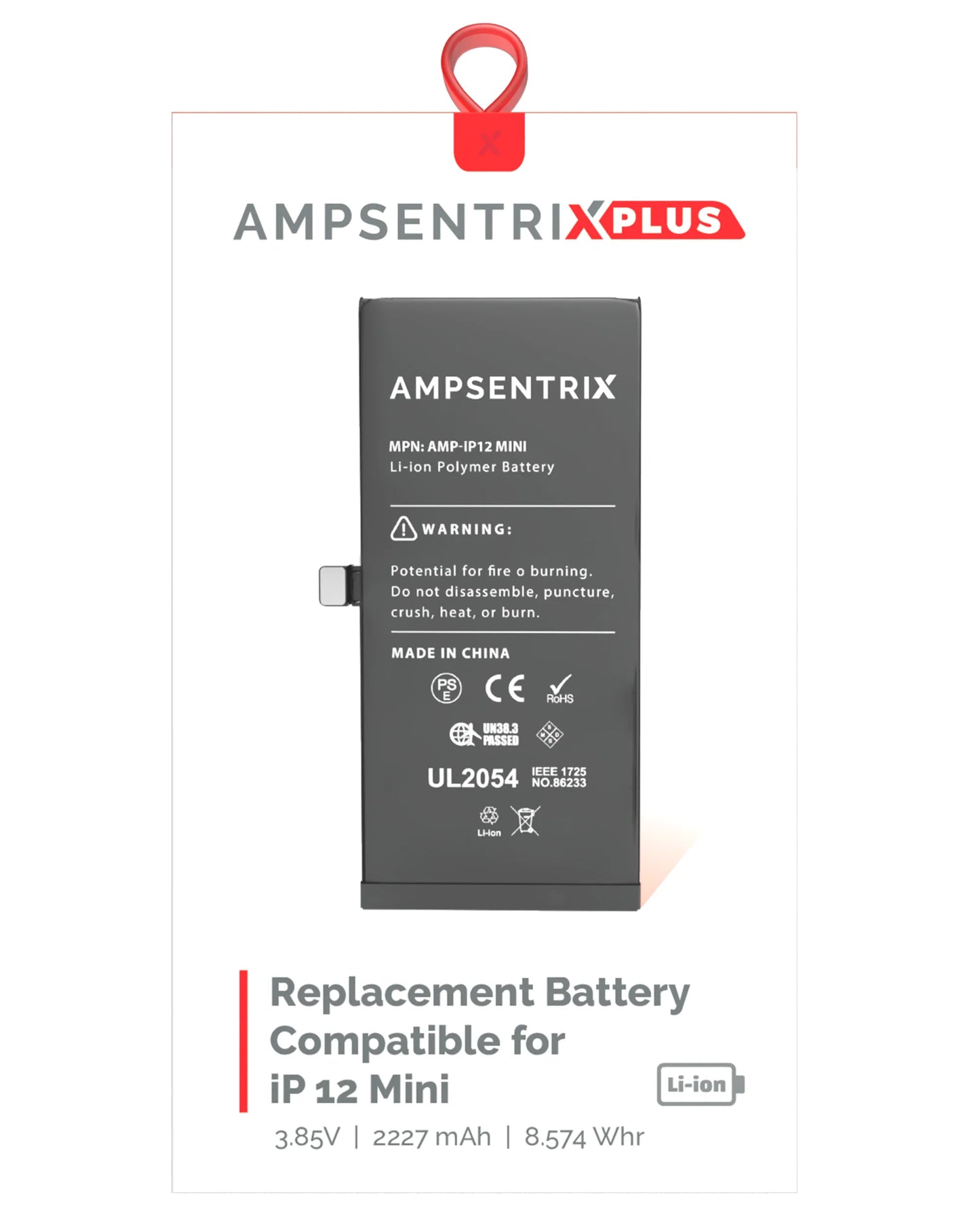 Batería Ampsentrix Plus para iPhone 12 mini