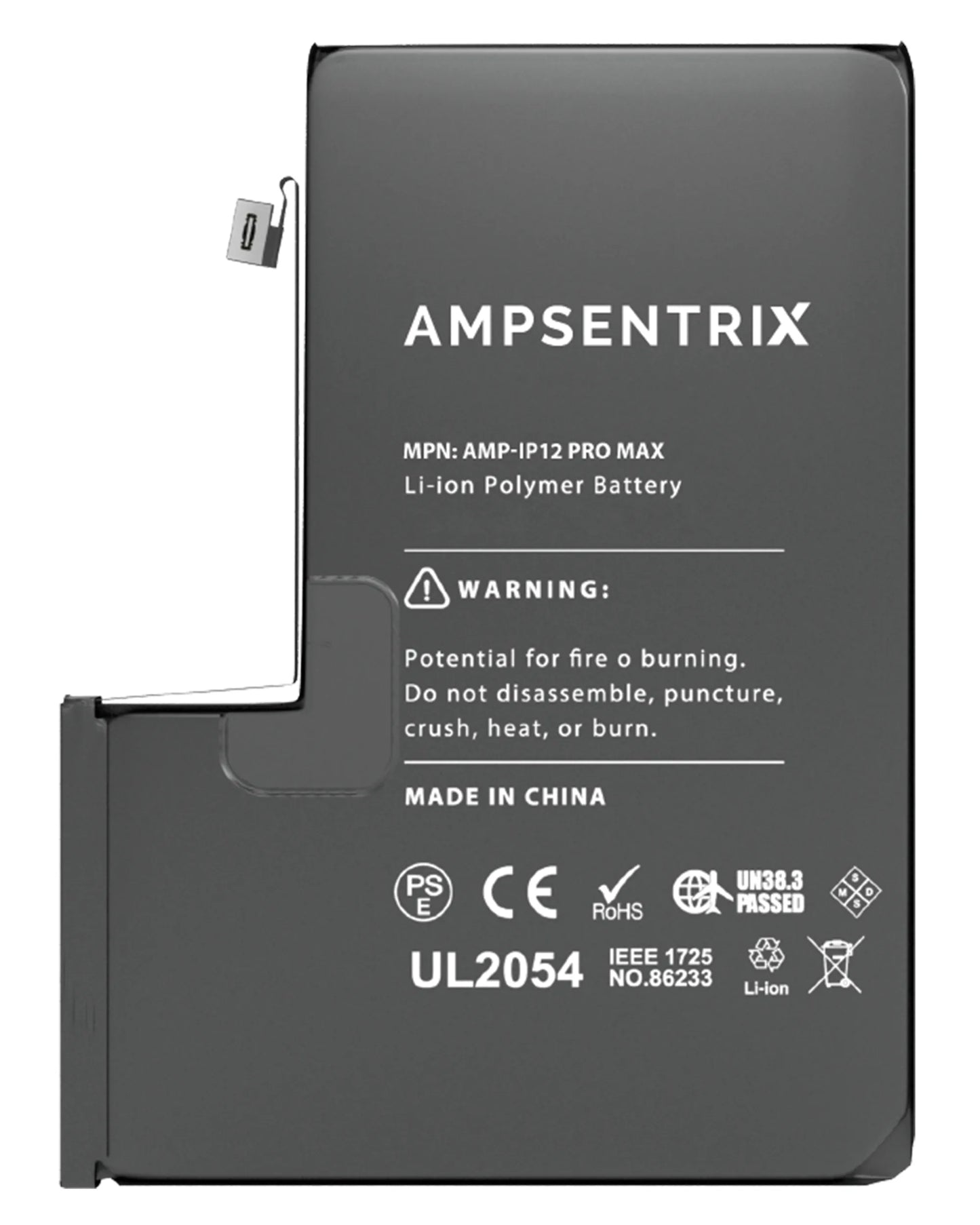 Batería Ampsentrix Plus Extended para iPhone 12 Pro Max