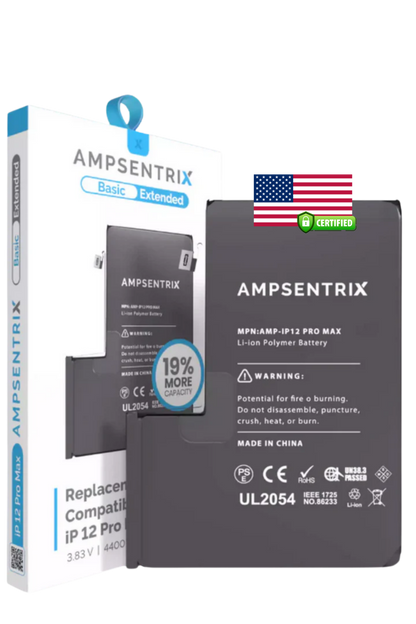 Batería Ampsentrix Extended para iPhone 12 Pro Max