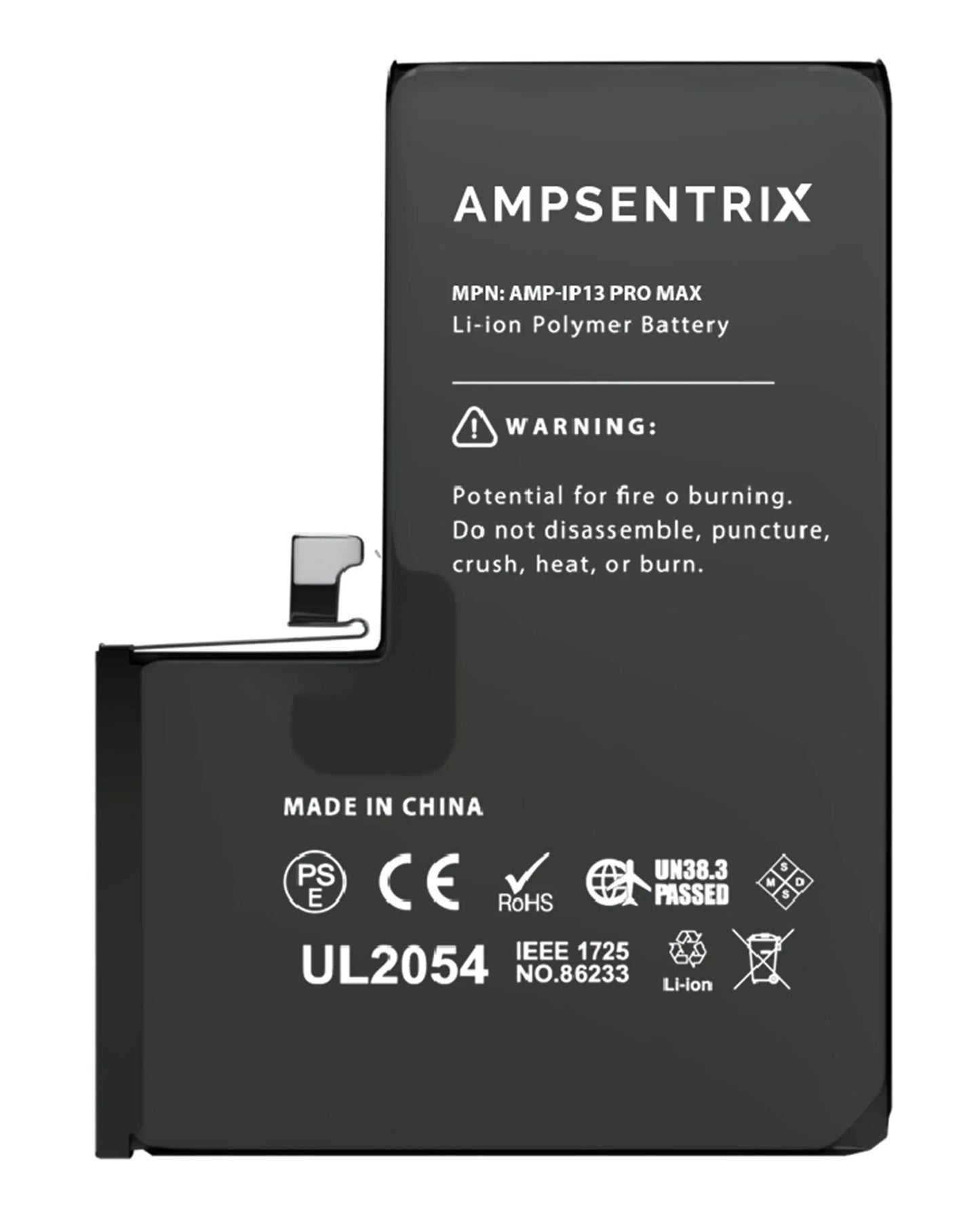 Batería Ampsentrix Plus Extended para iPhone 13 Pro Max