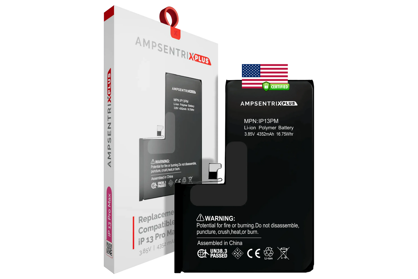 Batería Ampsentrix Plus para iPhone 13 Pro Max