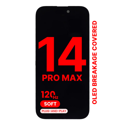 OLED Assembly For iPhone 14 Pro Max (Aftermarket Pro: XO7 3.0 Soft) (120HZ)