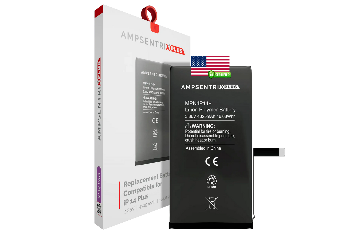 Batería Ampsentrix Plus para iPhone 14 Plus