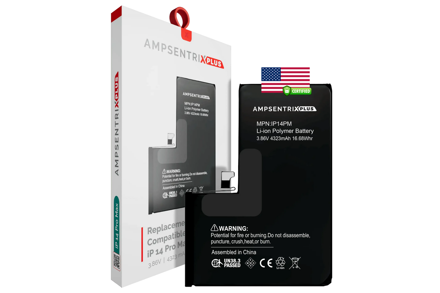 Batería Ampsentrix Plus para iPhone 14 Pro Max