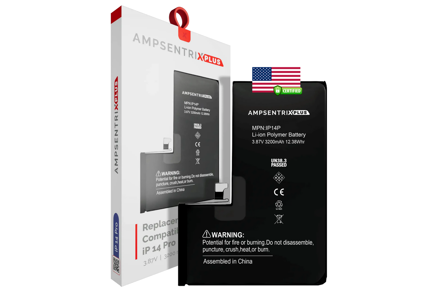 Batería Ampsentrix Plus para iPhone 14 Pro