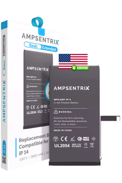 Batería Ampsentrix Extended para iPhone 14