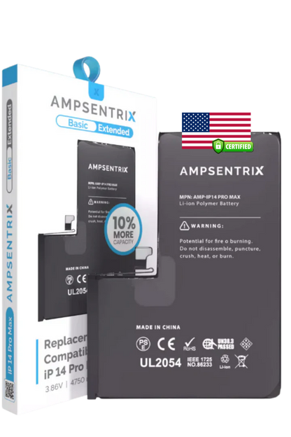 Batería Ampsentrix Extended para iPhone 14 Pro Max