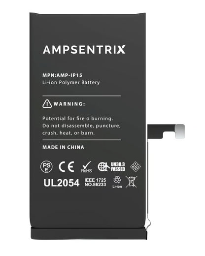 Batería Ampsentrix Plus Extended para iPhone 15