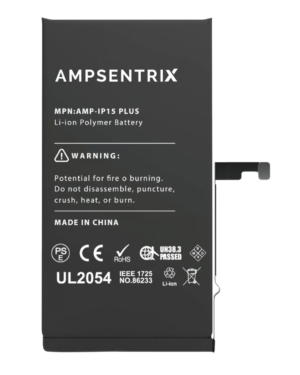 Batería Ampsentrix Plus Extended para iPhone 15 plus