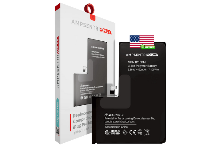 Batería Ampsentrix Plus para iPhone 15 Pro Max