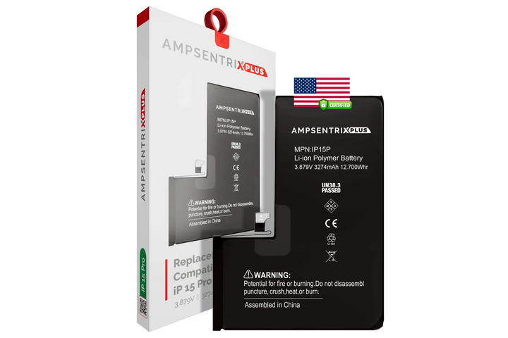 Batería Ampsentrix Plus para iPhone 15 Pro