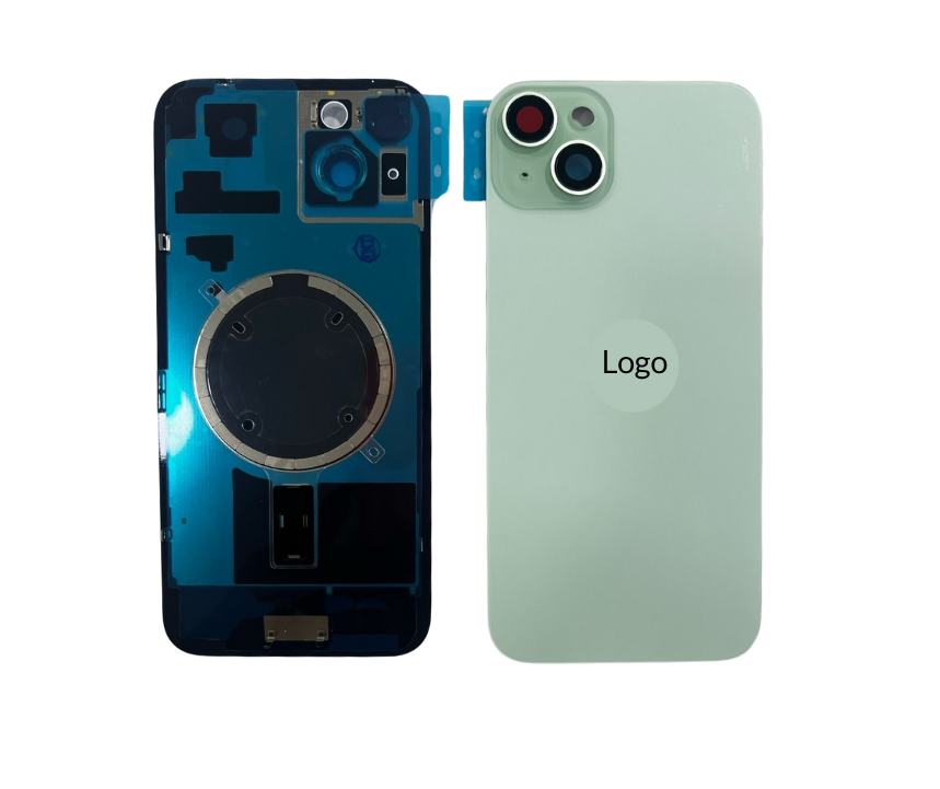 Tapa Trasera Con Lentes E Imanes Iphone 15 Plus Menta