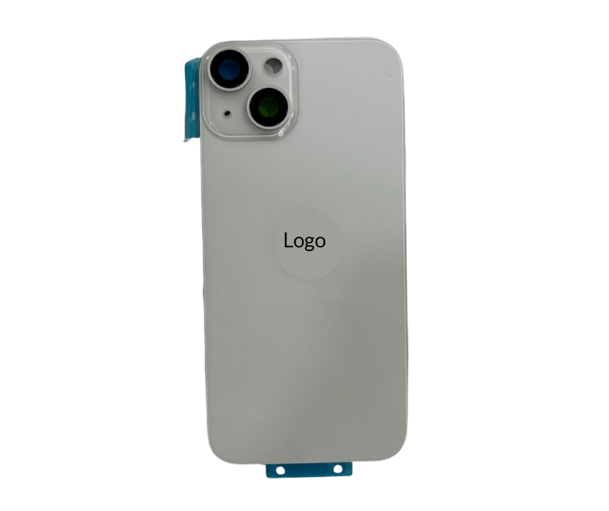 Tapa Trasera Con Lentes E Imanes Iphone 15 Plus Blanco