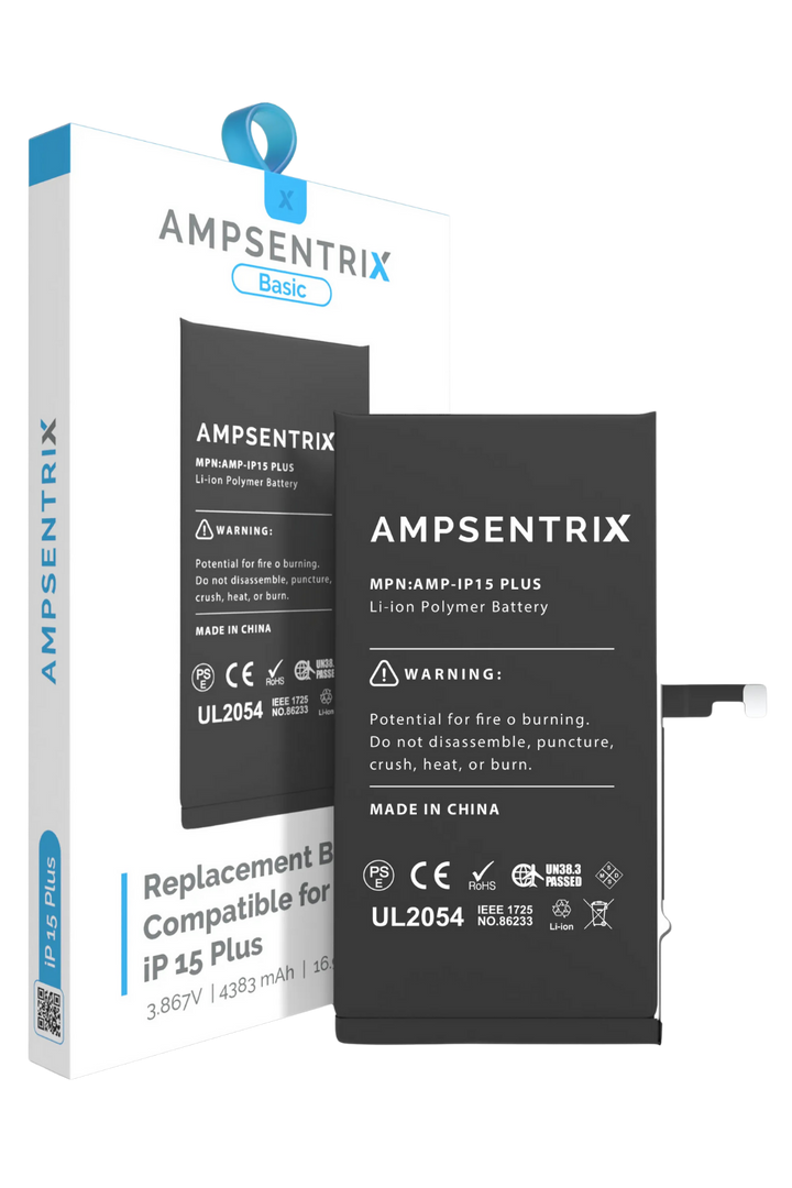 Batería Ampsentrix Basic para iPhone 15 Plus