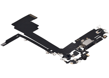 Flex de Puerto de Carga para iPhone 15 Pro Max — Plus (Titanio Negro)