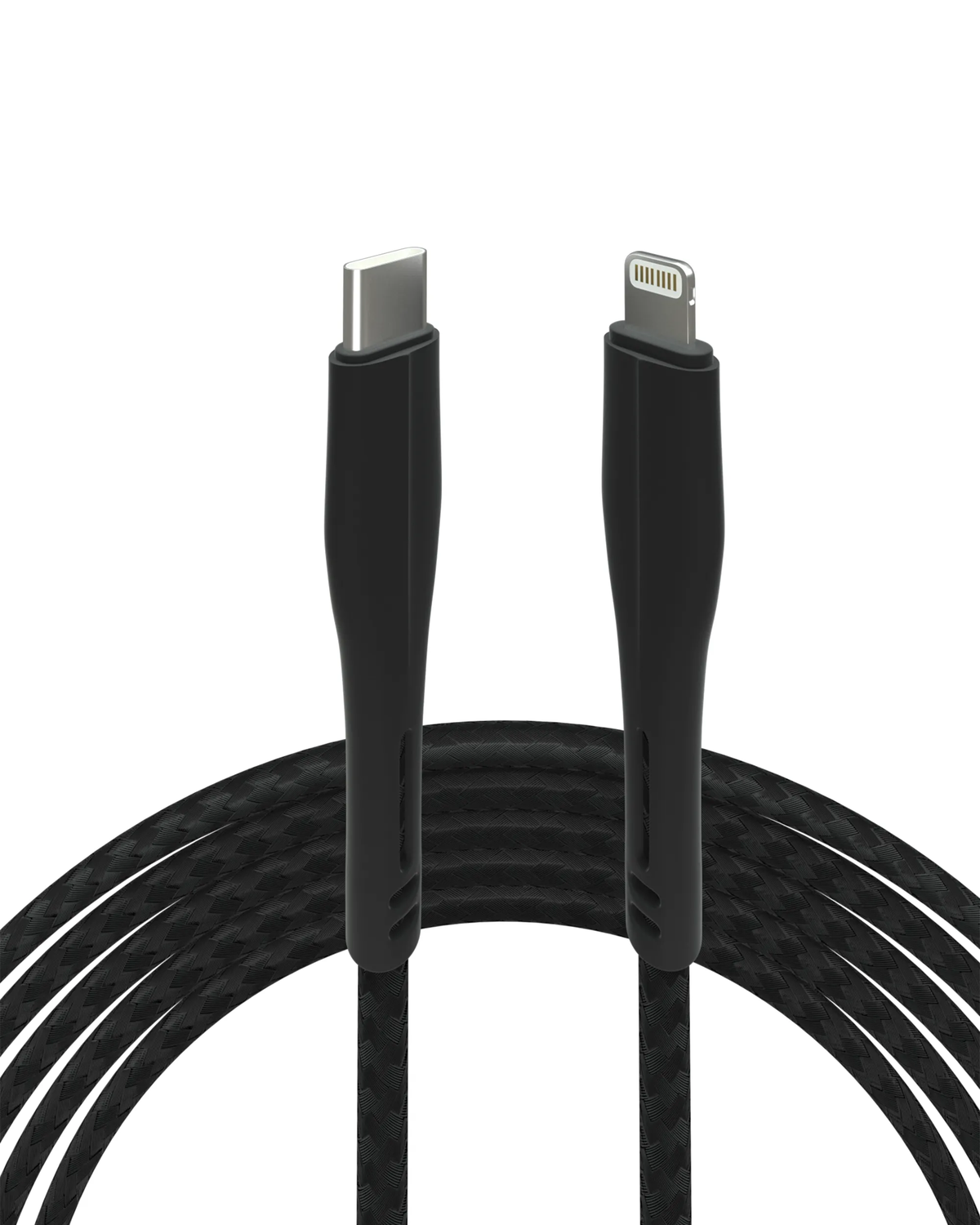 Cable AmpSentrix Matrix USB-C a Lightning (1m / 3ft) — Negro