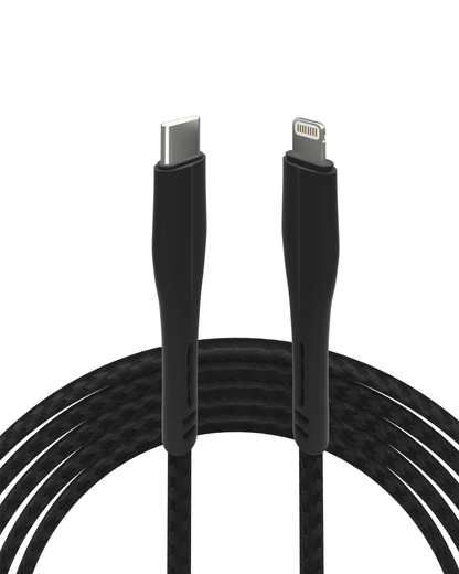 Cable AmpSentrix Matrix USB-C a Lightning (1m / 3ft) — Negro