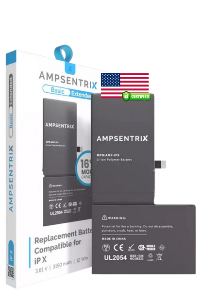 Batería Ampsentrix Extended para iPhone X