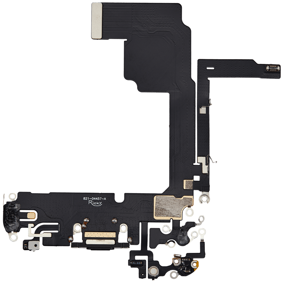 Flex de Puerto de Carga para iPhone 15 Pro — Plus (Titanio Negro)