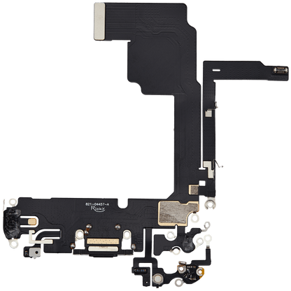 Flex de Puerto de Carga para iPhone 15 Pro — Plus (Titanio Negro)