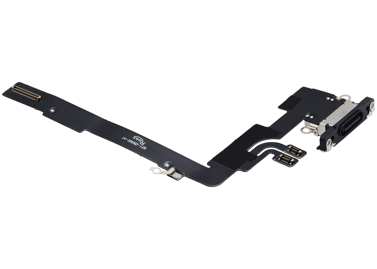 Flex de Puerto de Carga para iPhone 16 Pro Max — Plus (Titanio Negro)