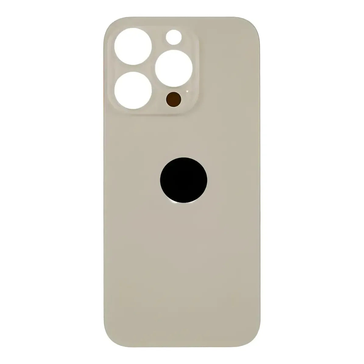 Tapa Trasera de Cristal Aro Grande para iPhone 14 Pro Max Oro