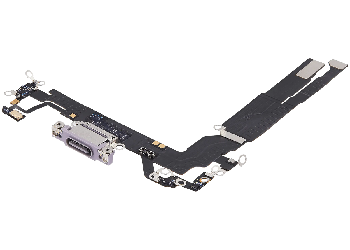 Flex de Puerto de Carga para iPhone 17 — OEM Original (Lavanda)
