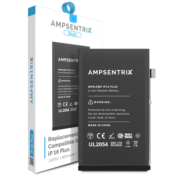 Batería Ampsentrix Basic para iPhone 16 Plus