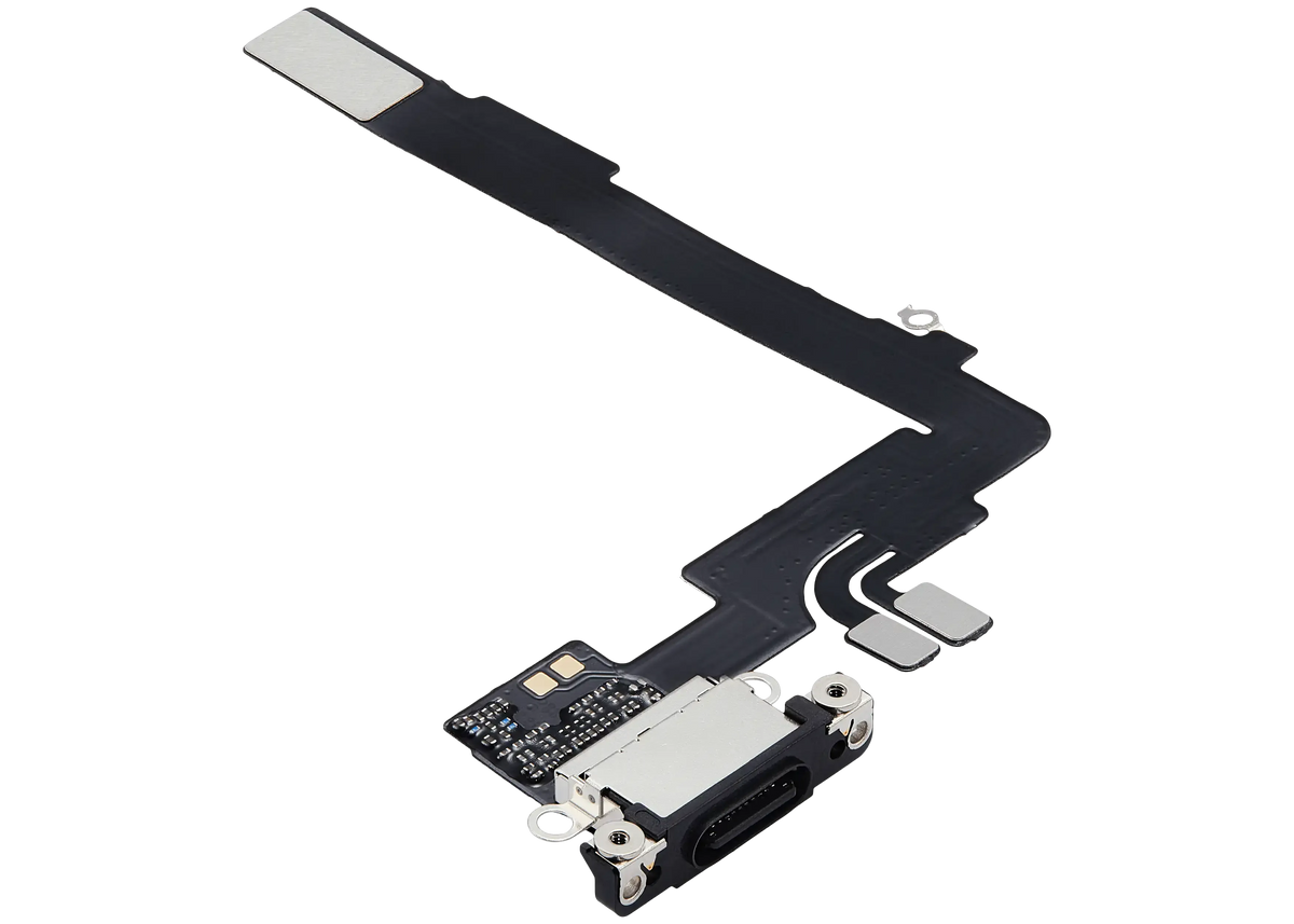 Flex de Puerto de Carga para iPhone 16 Pro Max — Plus (Titanio Negro)