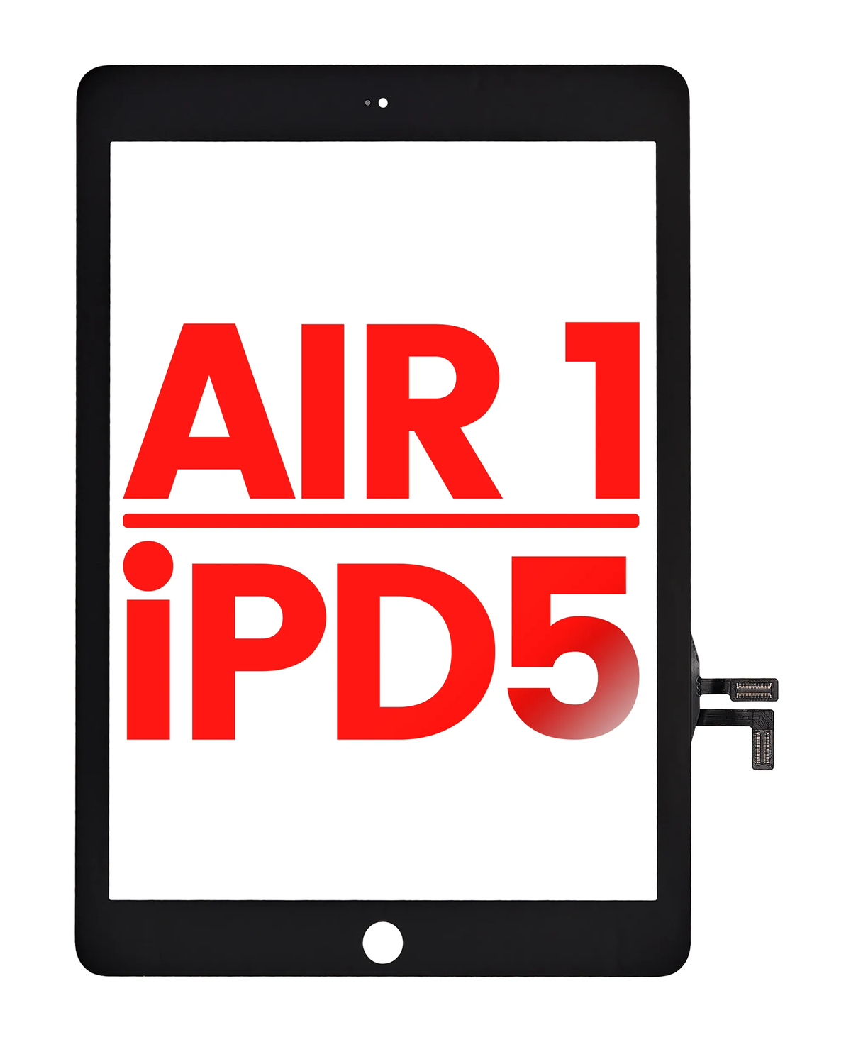 Táctil (Digitalizador) para iPad Air 1 / iPad 5 (2017) — Negro