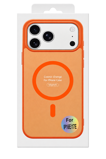 Funda MagSafe Naranja Cósmico para iPhone 16e/17e — Ampsentrix