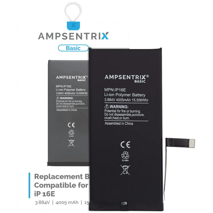 Batería AmpSentrix Basic para iPhone 16e / 17e