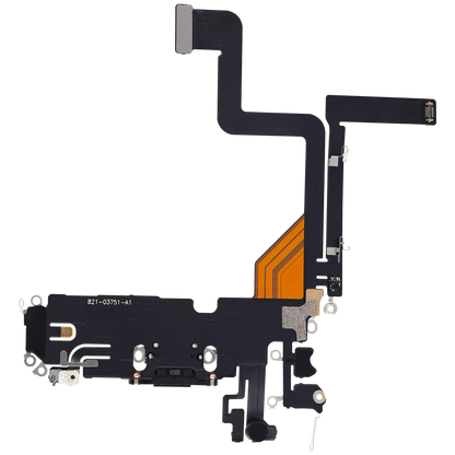 Flex de Puerto de Carga para iPhone 14 Pro — Plus (Negro Espacial)