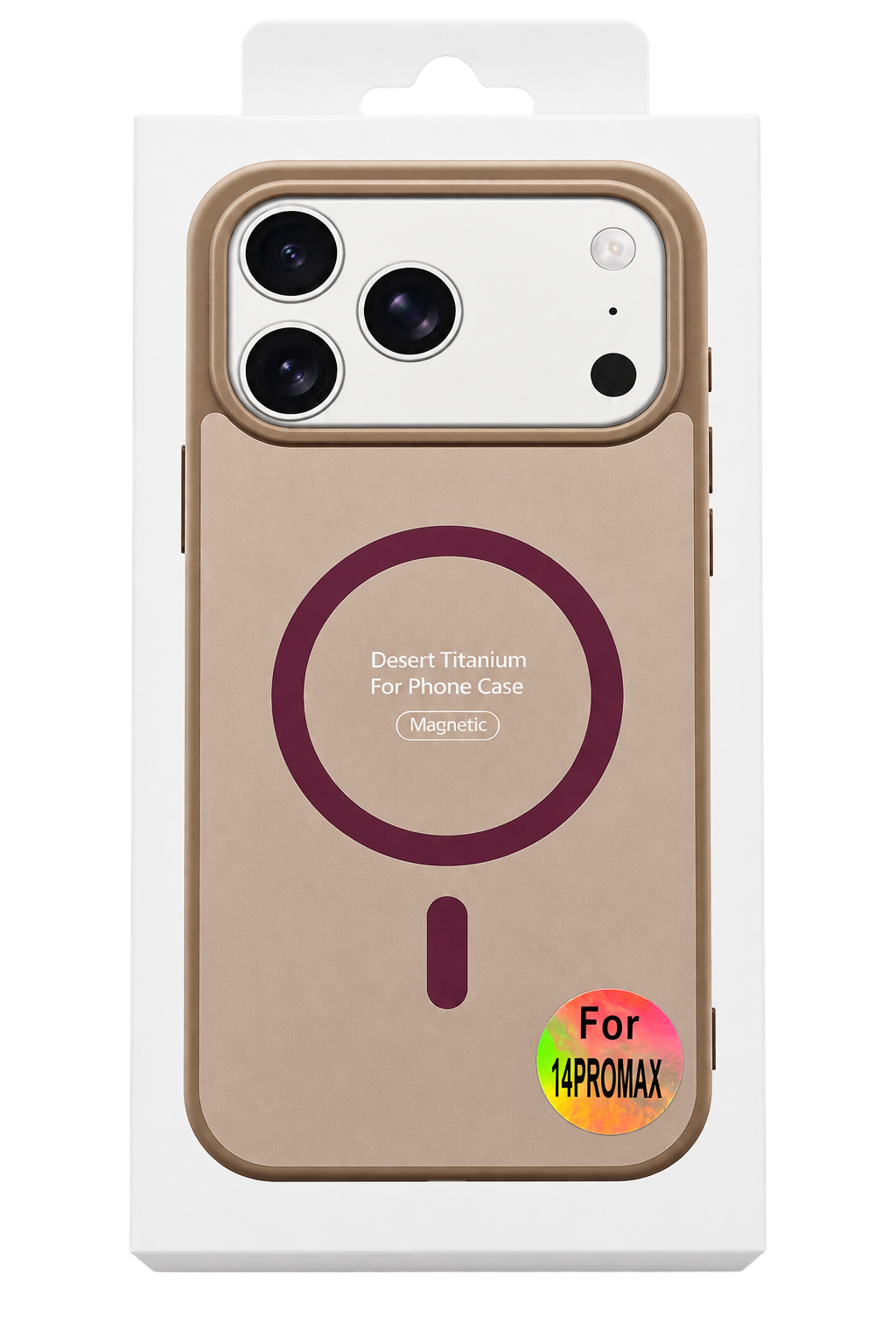 Funda MagSafe Titanio Desierto para iPhone 14 Pro Max — Ampsentrix