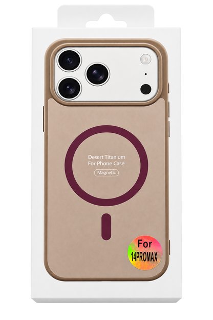 Funda MagSafe Titanio Desierto para iPhone 14 Pro Max — Ampsentrix