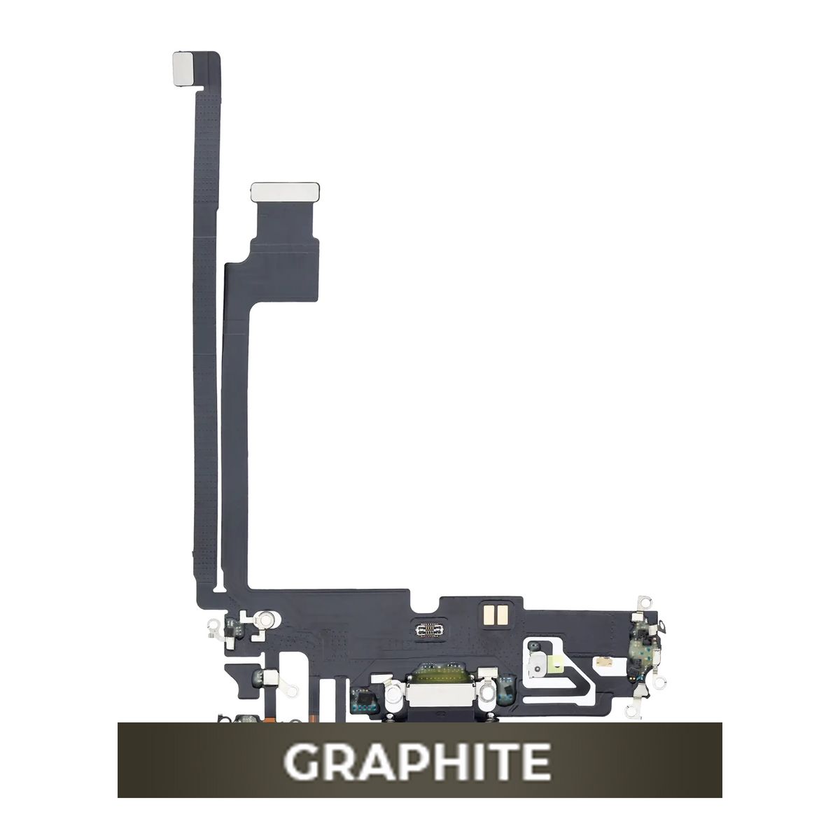Flex de Puerto de Carga para iPhone 12 Pro Max — Plus (Grafito)