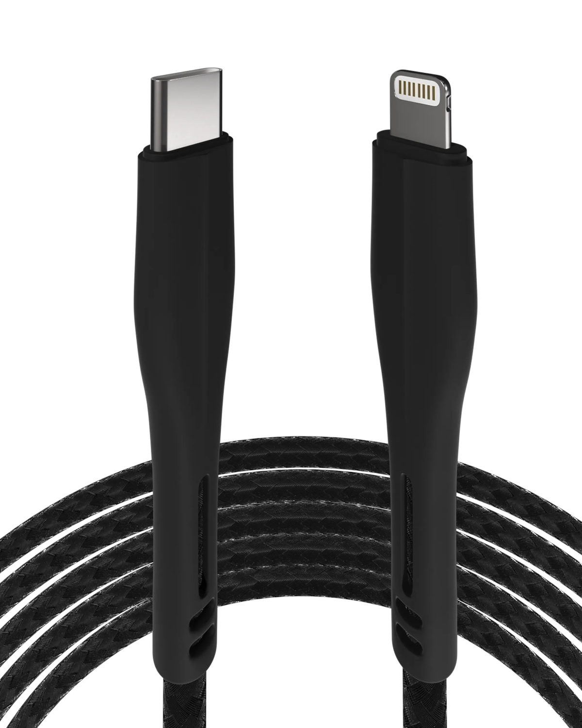 Cable AmpSentrix Matrix USB-C a Lightning (1m / 3ft) — Negro