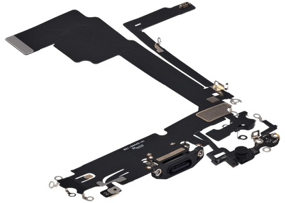 Flex de Puerto de Carga para iPhone 15 Pro Max — Plus (Titanio Negro)