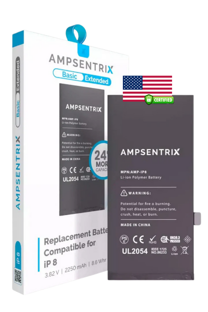 Batería Ampsentrix Extended para iPhone 8