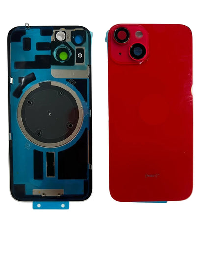 Tapa Trasera Con Lentes E Imanes Iphone 14 Rojo