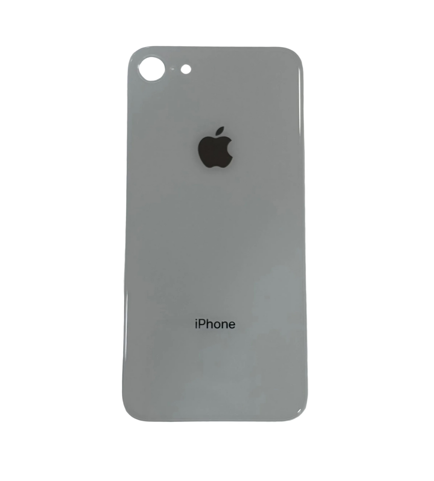 Tapa Trasera de Cristal Aro Grande para iPhone 8 Blanco
