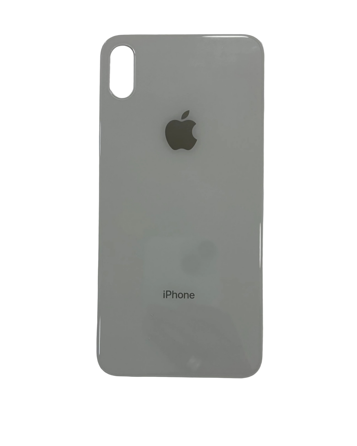 Tapa Trasera de Cristal Aro Grande para iPhone XS Max Blanco