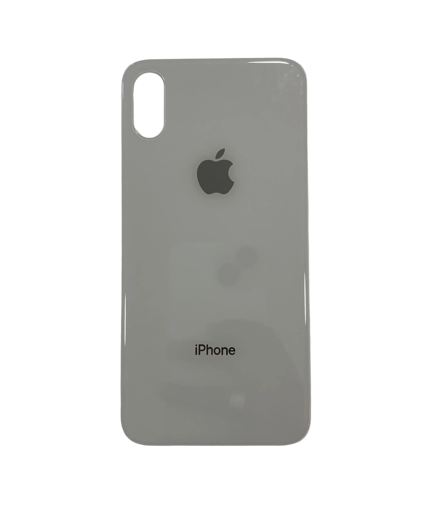 Tapa Trasera de Cristal Aro Grande para iPhone Xs Blanco