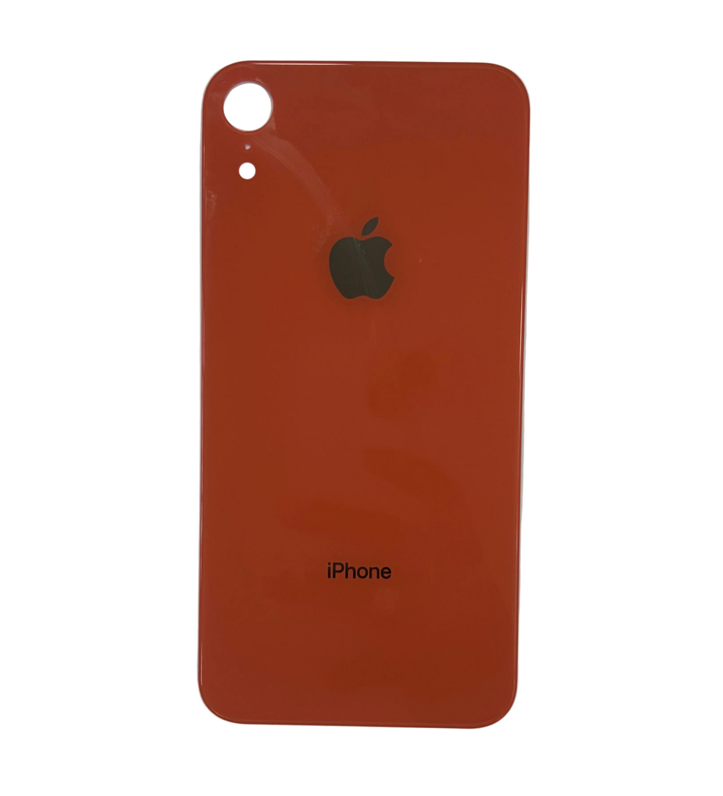 Tapa Trasera de Cristal Aro Grande para iPhone XR Coral