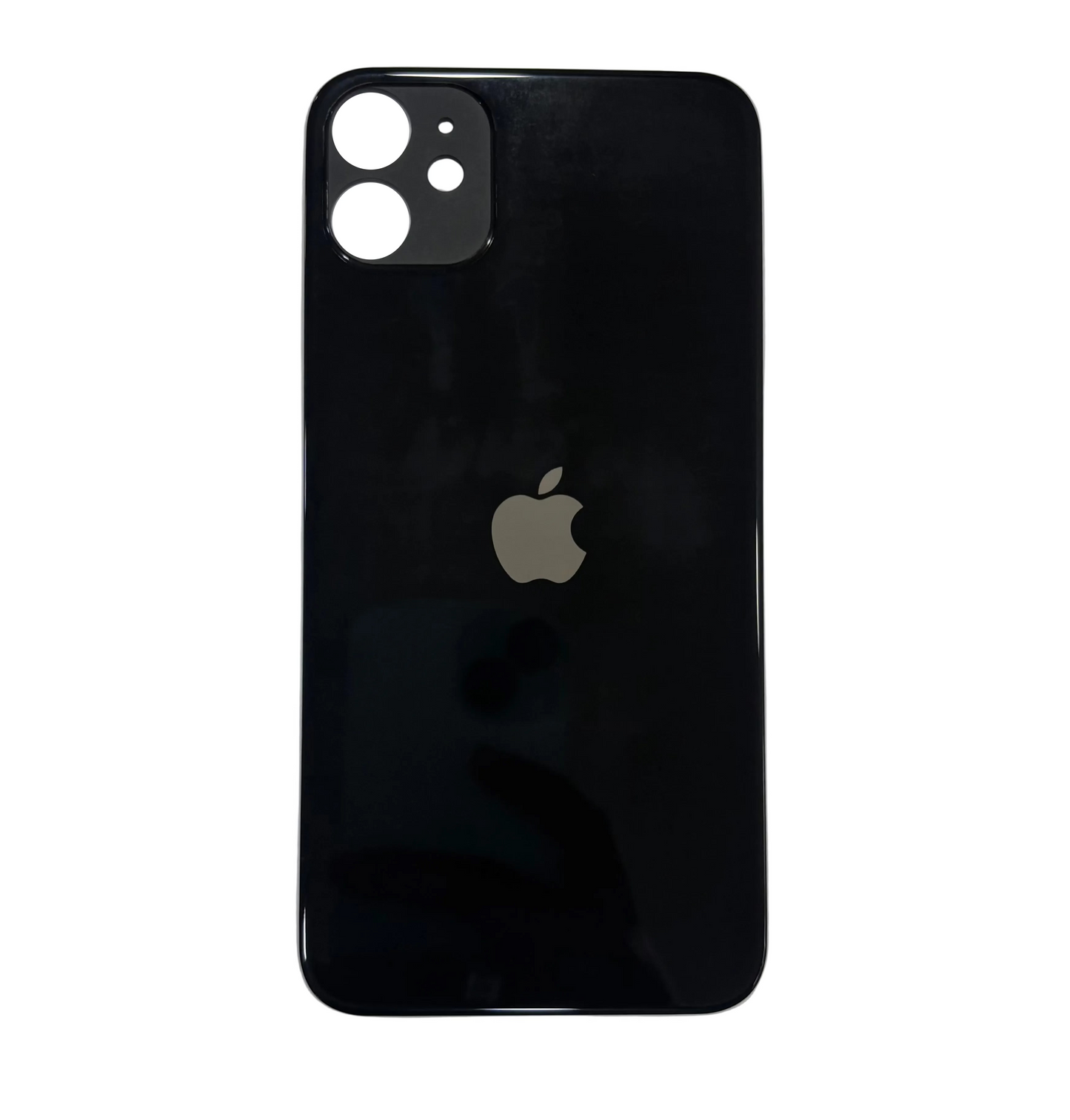 Tapa Trasera de Cristal Aro Grande para iPhone 11 Negro