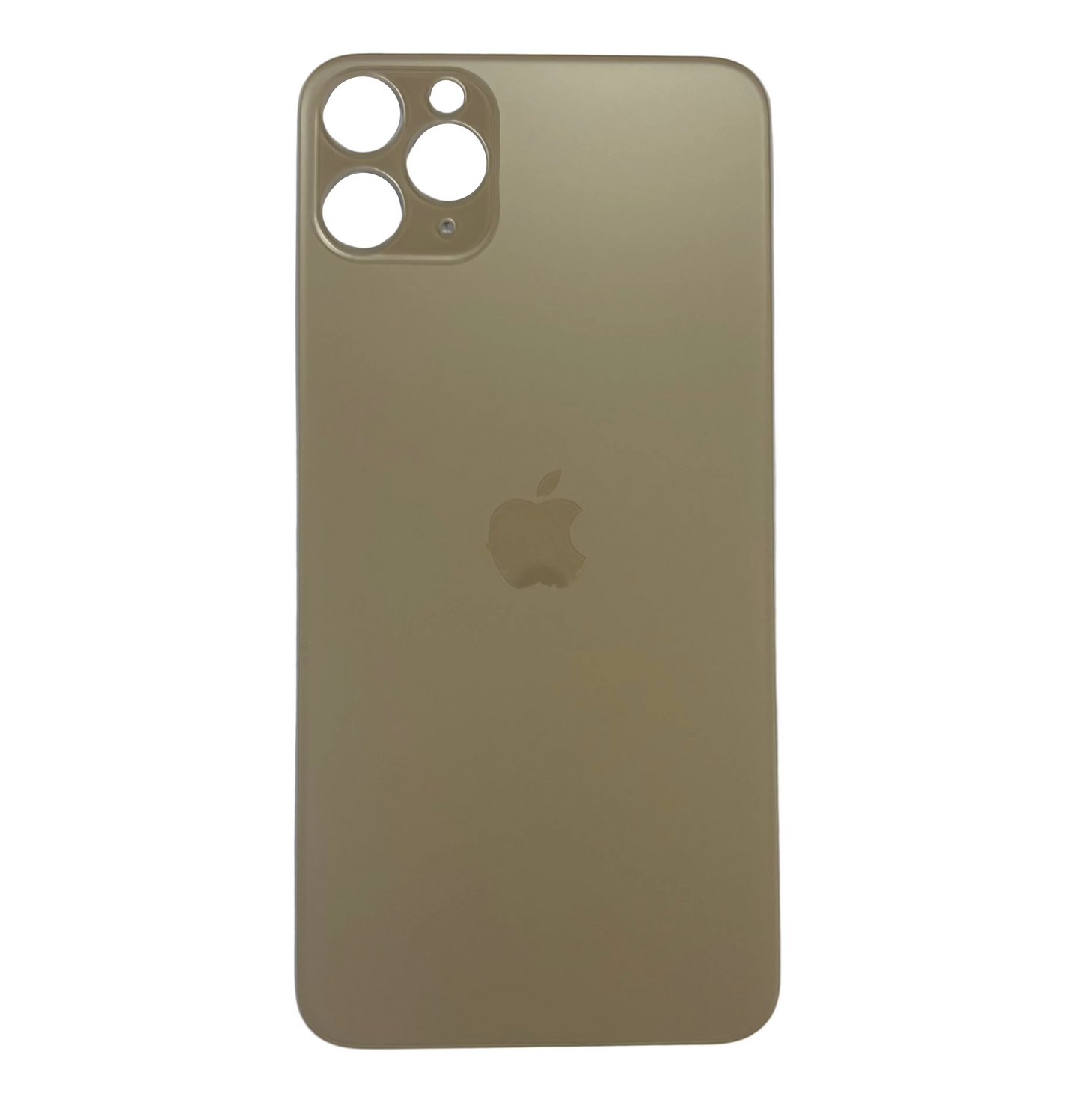 Tapa Trasera de Cristal Aro Grande para iPhone 11 Pro Max Dorado
