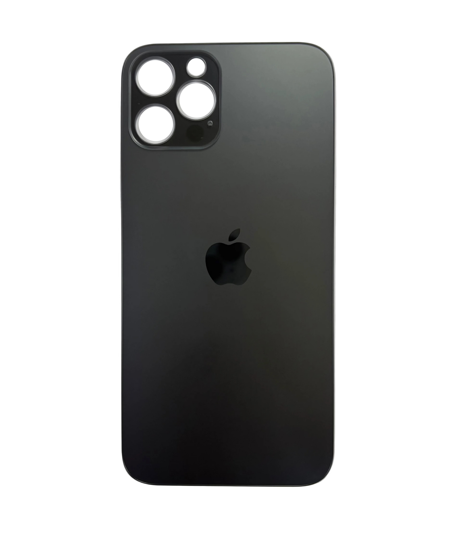 Tapa Trasera de Cristal Aro Grande para iPhone 12 Pro Negro