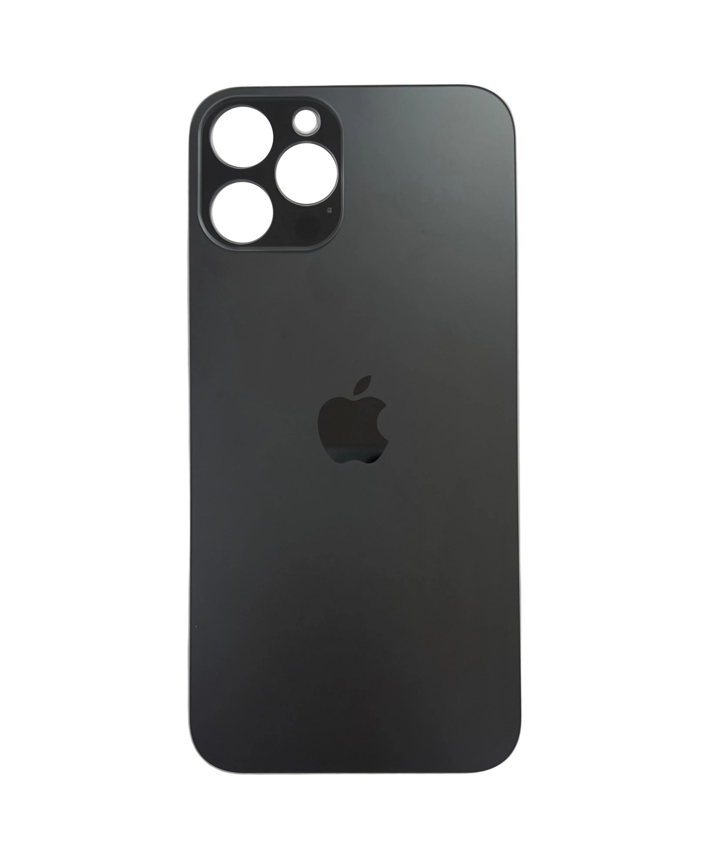Tapa Trasera de Cristal Aro Grande para iPhone 12 Pro Max Negro