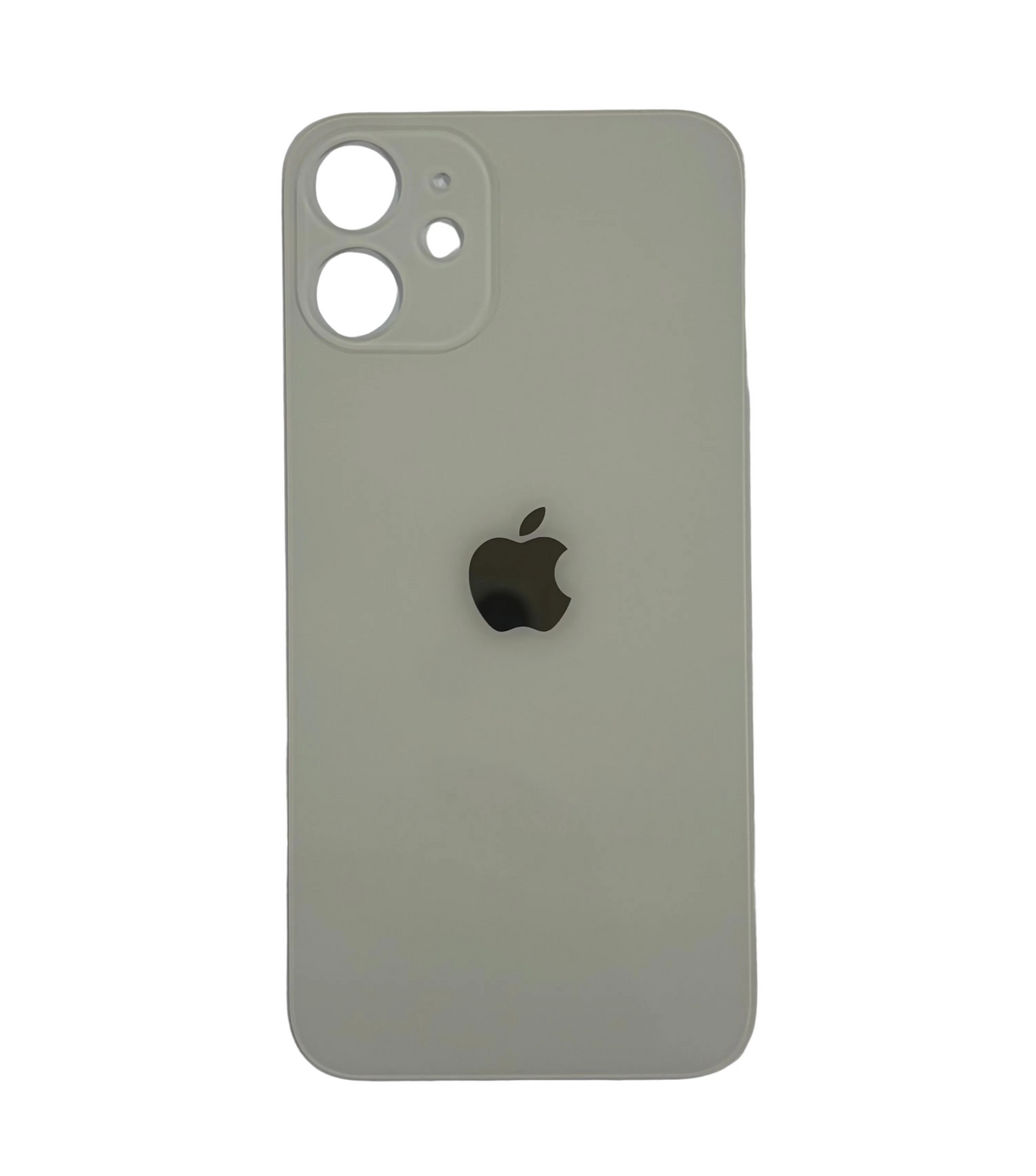 Tapa Trasera de Cristal Aro Grande para iPhone 12 Mini Blanco
